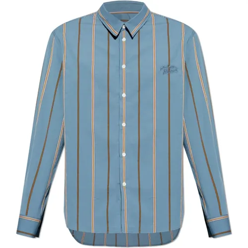 Shirt mit Logo , Herren, Größe: L - Maison Kitsuné - Modalova