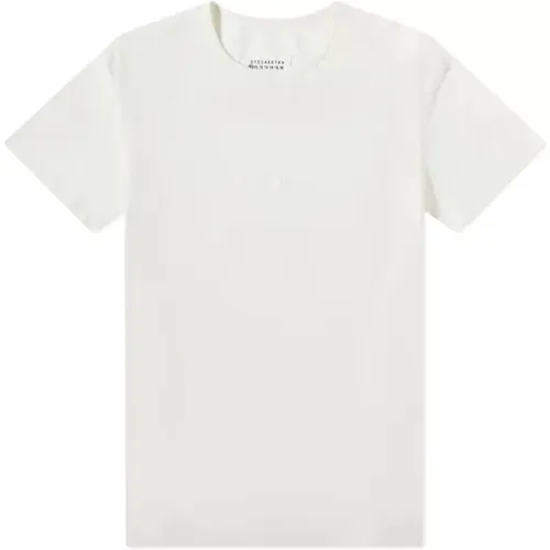 Stylisches Weißes Baumwoll-T-Shirt für Männer - Maison Margiela - Modalova