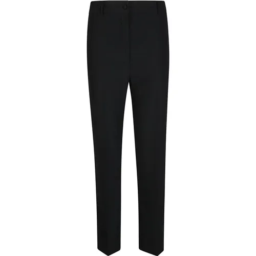 High-Waisted Trousers Zip Closure , female, Sizes: M, S - Hebe Studio - Modalova