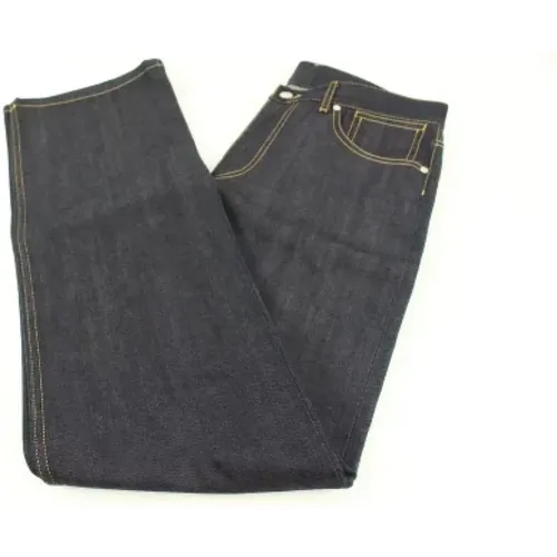 Brun Denim LV Jeans, Made in Italy , female, Sizes: M - Louis Vuitton Vintage - Modalova