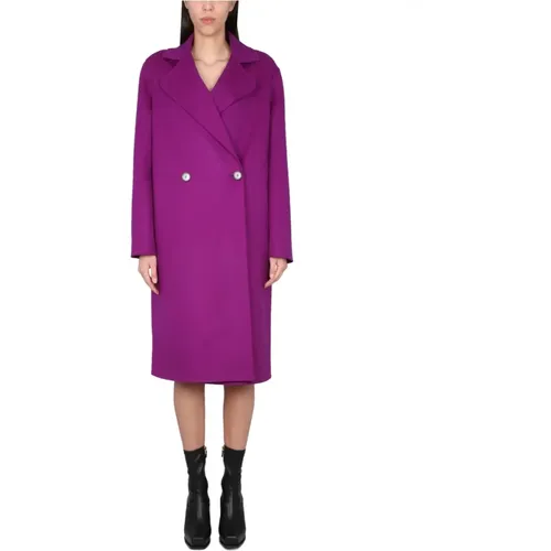 Double-Breasted Coat with Front Button Closure , female, Sizes: S - Stella Mccartney - Modalova