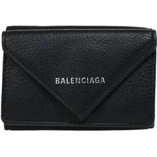 Pre-owned Leather wallets , female, Sizes: ONE SIZE - Balenciaga Vintage - Modalova