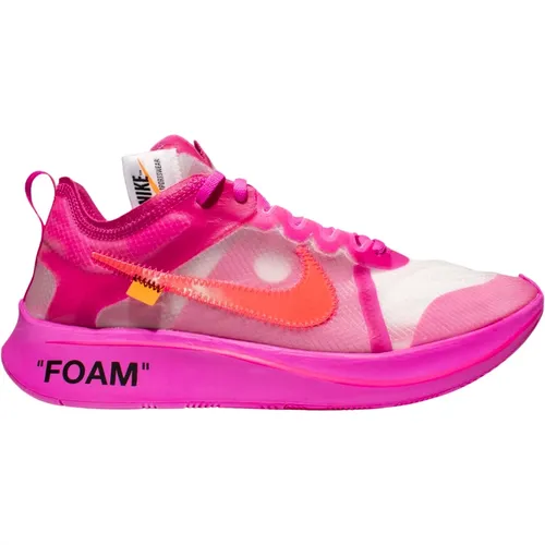 Limited Edition Off-White Pink Running Shoes , male, Sizes: 6 UK, 6 1/2 UK, 11 UK, 7 UK, 10 UK, 8 UK, 2 UK, 9 UK, 3 1/2 UK, 10 1/2 UK, 14 1/2 UK, 4 UK - Nike - Modalova