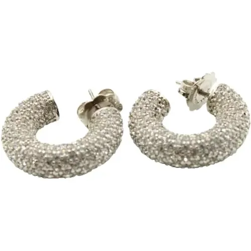 Pre-owned Metal earrings , female, Sizes: ONE SIZE - Amina Muaddi Pre-owned - Modalova