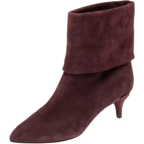 Pre-owned Suede boots , female, Sizes: 3 UK - Louis Vuitton Vintage - Modalova