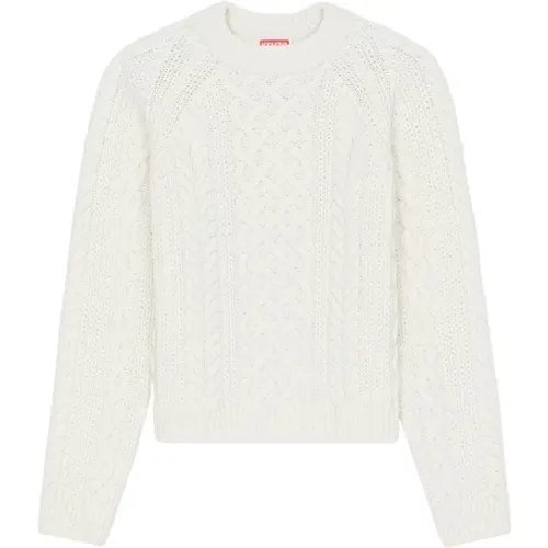 Runder Strickpullover , Damen, Größe: M - Kenzo - Modalova