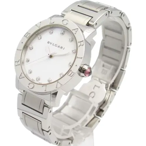 Pre-owned Stainless Steel watches , female, Sizes: ONE SIZE - Bvlgari Vintage - Modalova