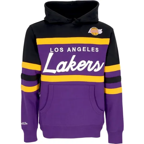 NBA Head Coach Hoodie Los Angeles Lakers , Herren, Größe: L - Mitchell & Ness - Modalova