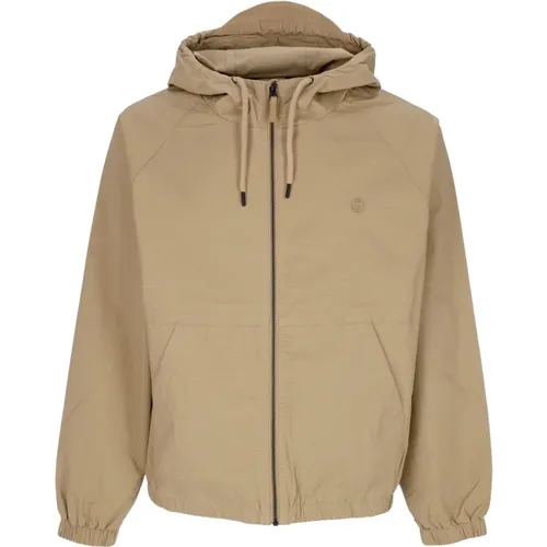 Ripstop Kapuzenjacke Khaki , Herren, Größe: XS - Element - Modalova