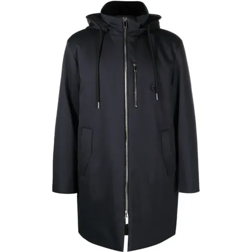 Caban coat , male, Sizes: XL - Giorgio Armani - Modalova