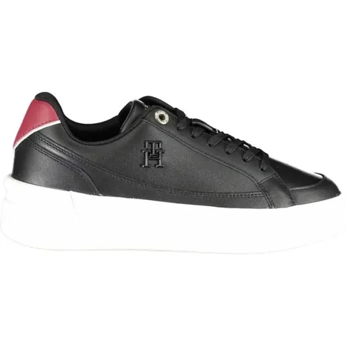 Polyester Sports Sneaker with Contrast Details and Logo , female, Sizes: 6 UK, 8 UK, 7 UK - Tommy Hilfiger - Modalova