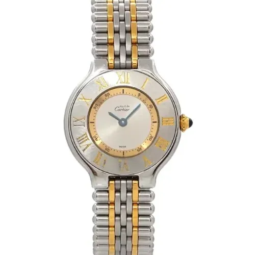 Pre-owned Glass watches , female, Sizes: ONE SIZE - Cartier Vintage - Modalova