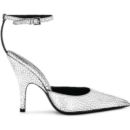 Leichte Natürliche Silberne Sneakers , Damen, Größe: 36 EU - By FAR - Modalova
