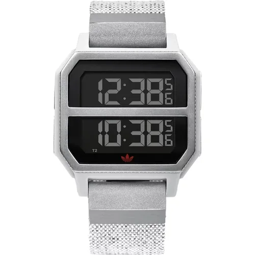 Mens Quartz Digital Watch , male, Sizes: ONE SIZE - adidas Originals - Modalova