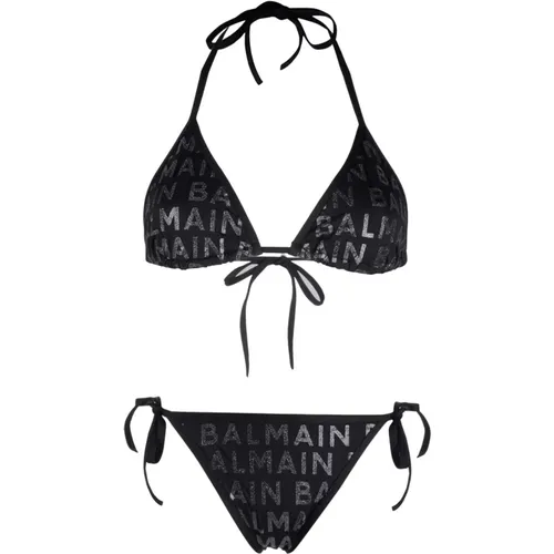 Printed Bikini Set , female, Sizes: L, XL - Balmain - Modalova