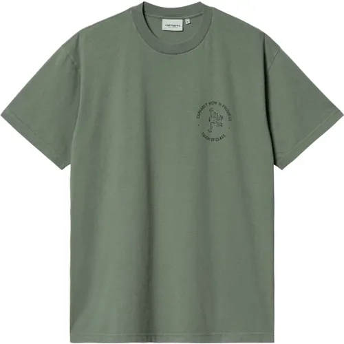 Grünes Grafikdruck T-shirt , Herren, Größe: M - Carhartt WIP - Modalova