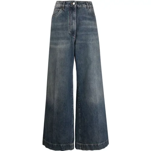 Wide Leg Cotton Jeans , female, Sizes: W26 - ETRO - Modalova
