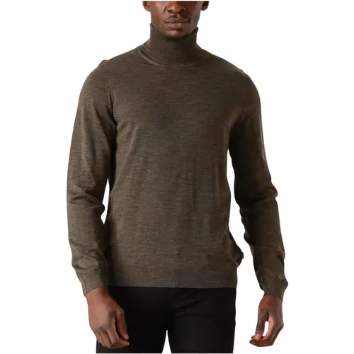 Brauner Musso-P Rollkragenpullover , Herren, Größe: XL - Boss Black - Modalova