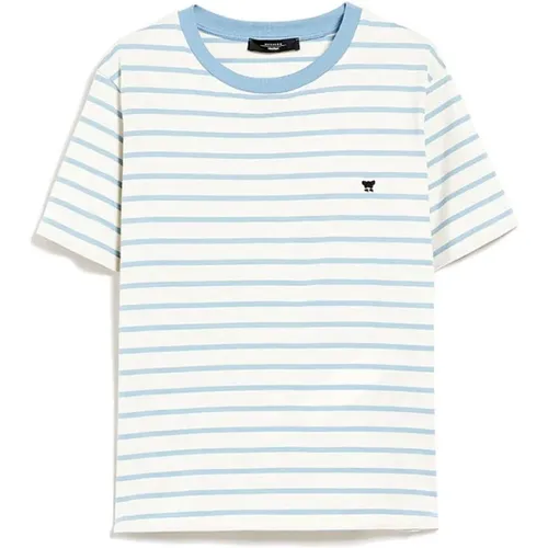 Striped Cotton T-Shirt for Women , female, Sizes: XL, XS, S - Max Mara - Modalova