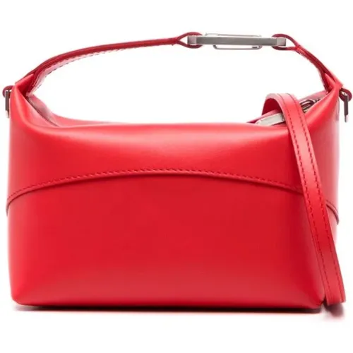 Rote Lederhandtasche mit Karabinergriff - Eéra - Modalova