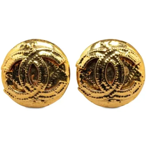 Pre-owned Metal earrings , female, Sizes: ONE SIZE - Chanel Vintage - Modalova