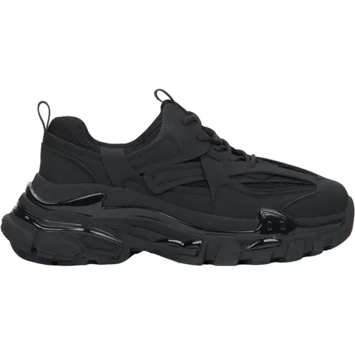 Schwarze Chunky Platform Sneakers , Damen, Größe: 37 EU - Estro - Modalova