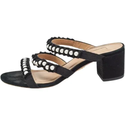 Pre-owned Canvas sandals - Aquazzura Pre-owned - Modalova