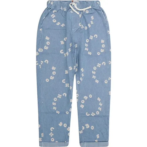 Kinder Denim All Over Print Jeans - Bobo Choses - Modalova