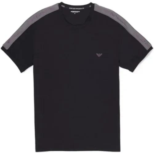 Baumwoll Herren T-Shirt Herbst/Winter Kollektion , Herren, Größe: M - Emporio Armani - Modalova