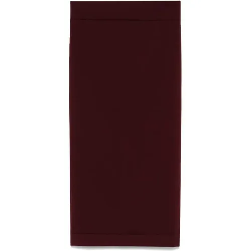 Burgundy Elasticated Waistband Skirt , female, Sizes: L/XL - Andrea Adamo - Modalova