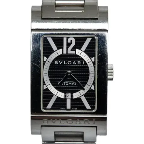 Pre-owned Stainless Steel watches , male, Sizes: ONE SIZE - Bvlgari Vintage - Modalova