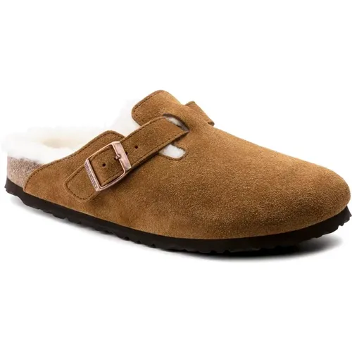 Boston Wildleder Clog Kamel - Birkenstock - Modalova