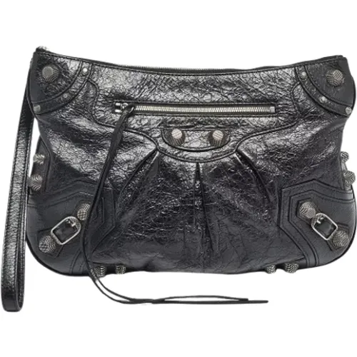 Pre-owned Leather clutches , female, Sizes: ONE SIZE - Balenciaga Vintage - Modalova