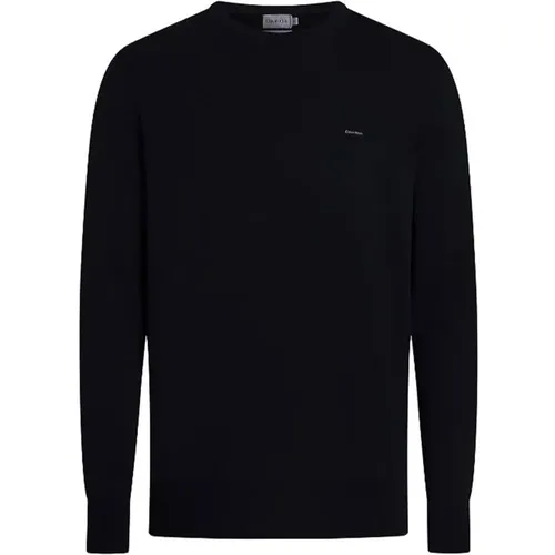 Cotton Silk Blend CN Sweater , male, Sizes: S, M, L - Calvin Klein - Modalova