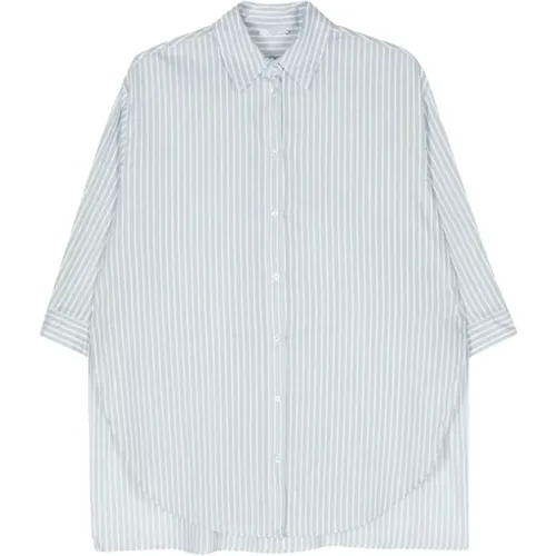 White Striped Shirt , female, Sizes: 2XL, XS - PESERICO - Modalova