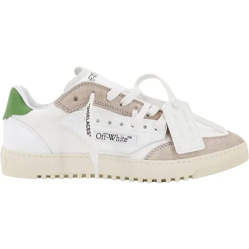 Off , Canvas and Suede Sneakers , male, Sizes: 5 UK - Off White - Modalova