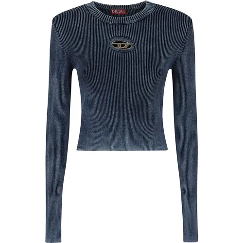 Ribbed Knit Topwear Aw24 , female, Sizes: S, L, M, XS - Diesel - Modalova