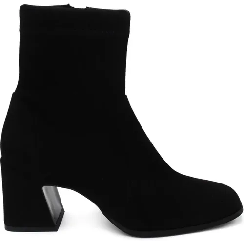 Schwarze Stiefel mit Lederfutter und synthetischer Sohle , Damen, Größe: 37 EU - Bruno Premi - Modalova