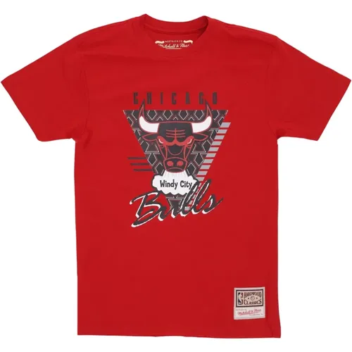 Chicago Bulls NBA Tee Hardwood Classics , Herren, Größe: M - Mitchell & Ness - Modalova