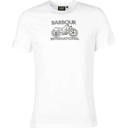 Graphic-Print T-Shirt , male, Sizes: L, 2XL, XL, M - Barbour - Modalova