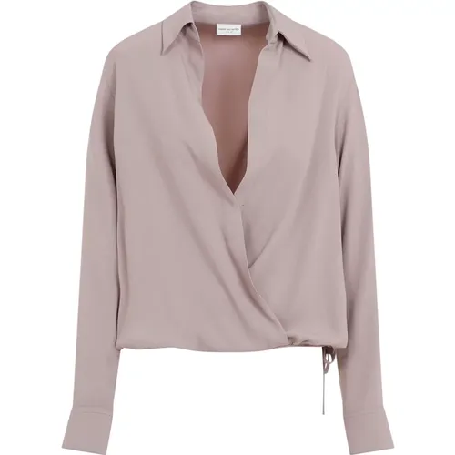 Chic Nude Neutrals Shirt , female, Sizes: XS, M - Dries Van Noten - Modalova