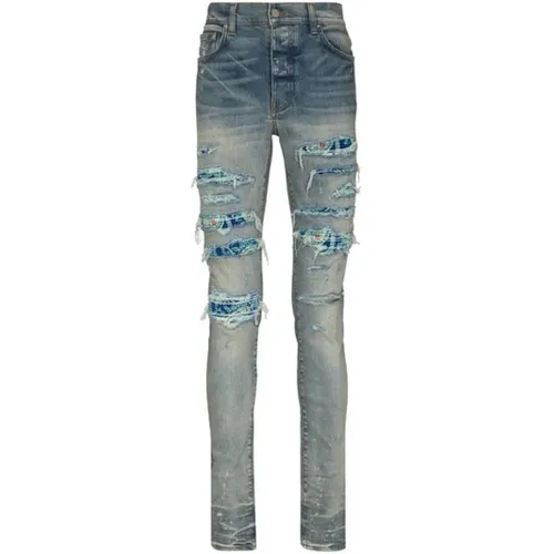 Distressed Effect Ripped Skinny Jeans , male, Sizes: W32, W34 - Amiri - Modalova