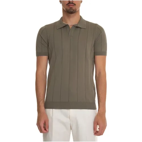 Jersey Polo Shirt mit elastischem Bund , Herren, Größe: 2XL - Gran Sasso - Modalova