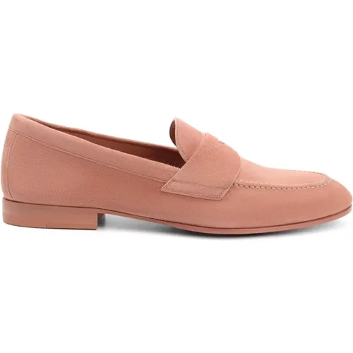 Stylish and Versatile Suede Loafers , female, Sizes: 4 1/2 UK, 5 UK, 5 1/2 UK - Santoni - Modalova