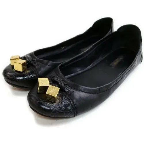 Pre-owned Leather flats , female, Sizes: 3 1/2 UK - Louis Vuitton Vintage - Modalova