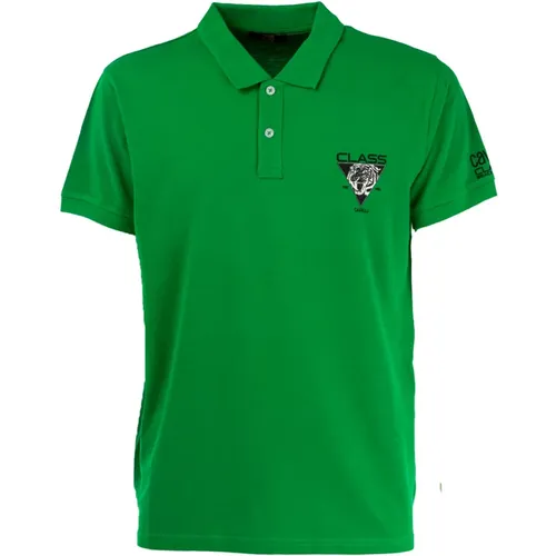 Klassisches Herren Polo Shirt , Herren, Größe: XL - Cavalli Class - Modalova