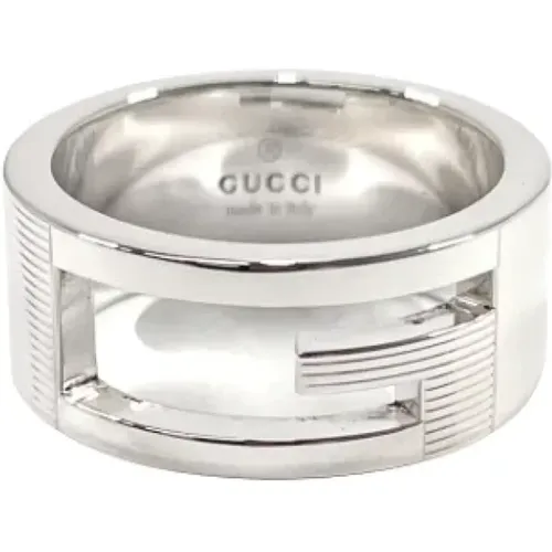 Pre-owned Silver rings , female, Sizes: ONE SIZE - Gucci Vintage - Modalova