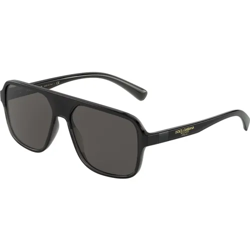 Grey Sunglasses , male, Sizes: 57 MM - Dolce & Gabbana - Modalova