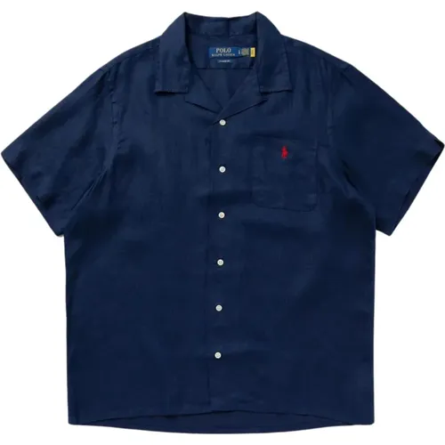 Marine Leinenhemd Regular Fit - Polo Ralph Lauren - Modalova