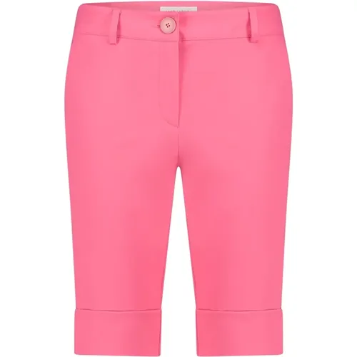 Rosa Technische Jersey Schleifen Shorts , Damen, Größe: XS - Jane Lushka - Modalova